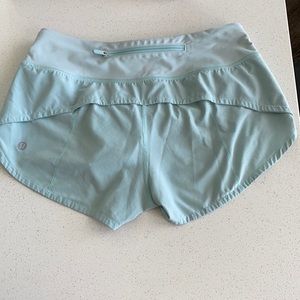 Teal Lululemon shorts